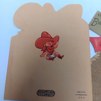 Vintage 1ST birthday boy greeting cards - Fairbanks - Hallmark - Rust Caft and more