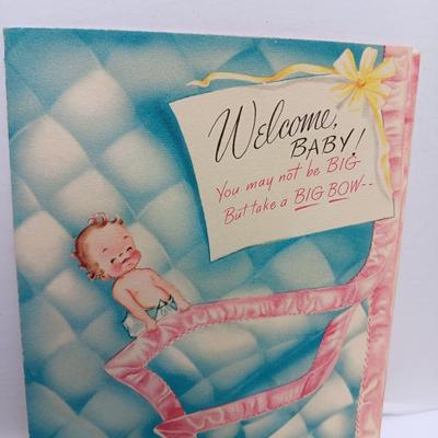 Vintage Congratulations baby boy cards