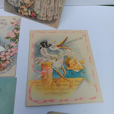 Vintage Congratulations baby boy cards