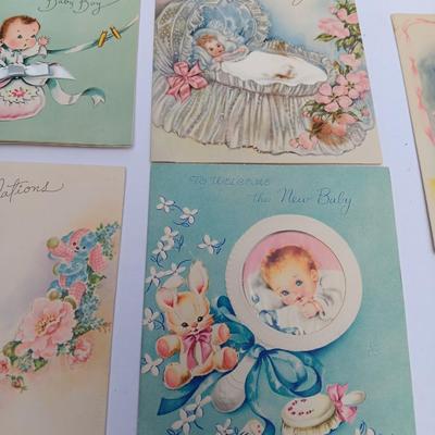 Vintage Congratulations baby boy cards