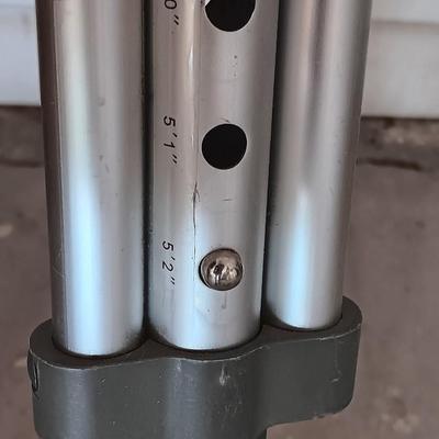 Pair of crutches 4'6" - 5'2" with a folding mobility walker