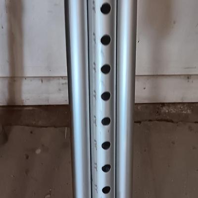 Pair of crutches 4'6" - 5'2" with a folding mobility walker