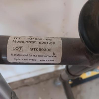 Pair of crutches 4'6" - 5'2" with a folding mobility walker