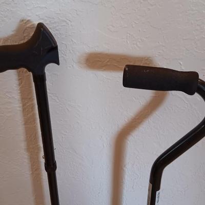 Two nice mobility canes big footed