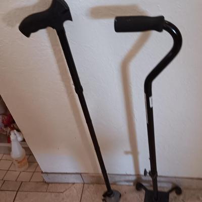 Two nice mobility canes big footed
