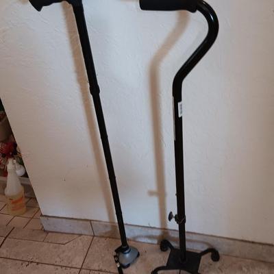 Two nice mobility canes big footed