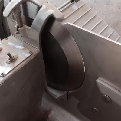 Industrial metal electric meat or cheese slicer