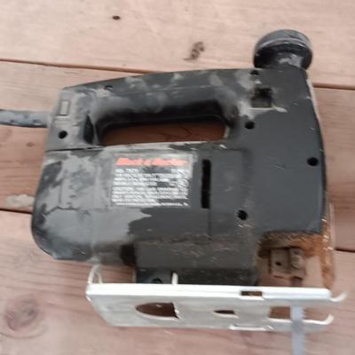 Black and Decker jig saw and a craftsman electric stapler