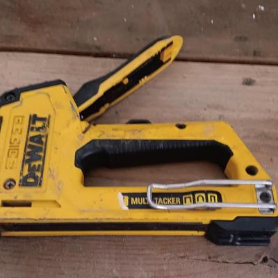 Dewalt stapler and a glue gun