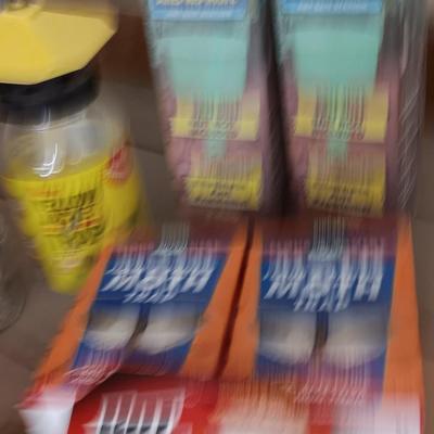 Bug repellant items, Complete insect killer, Moth killer, Ant killer and a yellow jacket trap