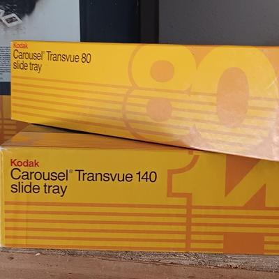 Kodak Carousel projector 4200 with two Transvue 140 slide tray