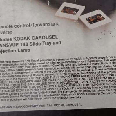 Kodak Carousel projector 4200 with two Transvue 140 slide tray