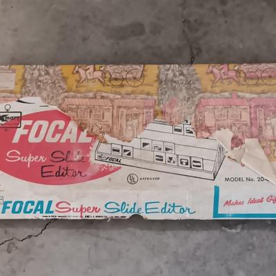 Focal super slide editor with metal slide cases that are full of slides