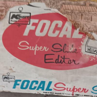 Focal super slide editor with metal slide cases that are full of slides