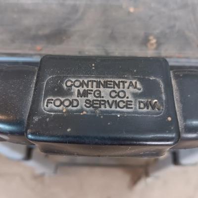 Continental Mfg. Food service three shelved cart with dual handles