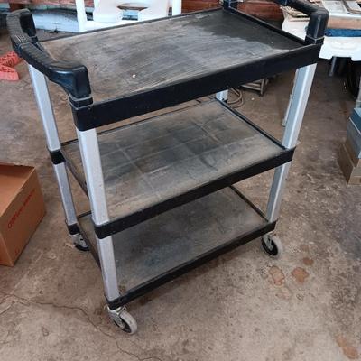Continental Mfg. Food service three shelved cart with dual handles