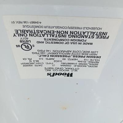 Wood's Small chest freezer in working condition. Model C05NAA