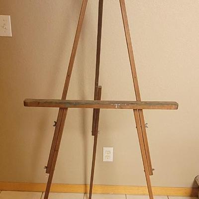 Vintage Adjustable Wood Easel