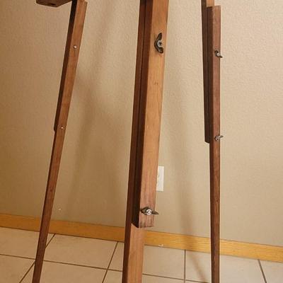 Vintage Adjustable Wood Easel