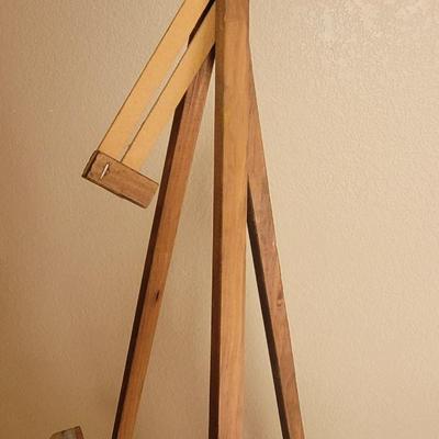 Vintage Adjustable Wood Easel