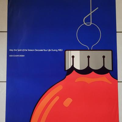 SIGNED Bob Coonts 1983 Holiday Exhibition Poster