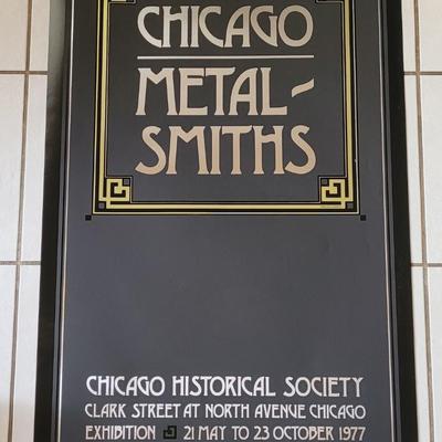 Vintage 1977 Chicago Metal-Smiths Exhibition Poster