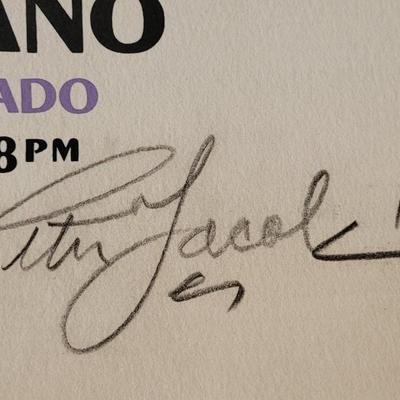 Vintage 'Holiday Jazz' SIGNED Poster