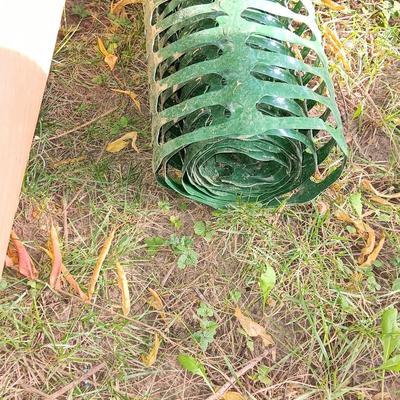 Fencing materials - chicken wire, field fence - Plastic webbed fence- Treated post - T-posts