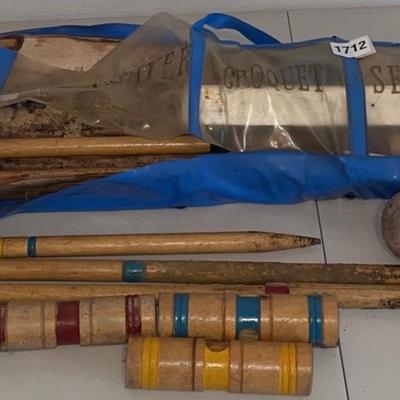 Vintage Croquet Set