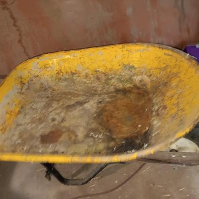 Yellow wheelbarrow