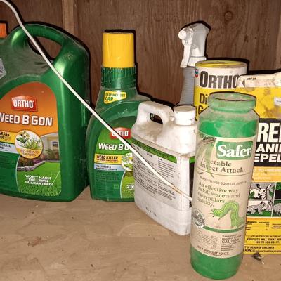 Yard and garden chemicals weed B gone and more