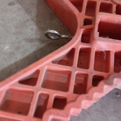 Two hanging butterfly shaped extention cord holders