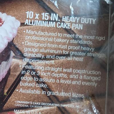 New Magic line Professionals choice 10x15 Aluminum cake pan - Zenker 7" Pan and large round cake pan