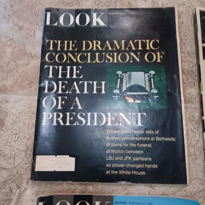 Look magazines The death of a president - Flight from Dallas - JFK Memorial - My brother Lyndon