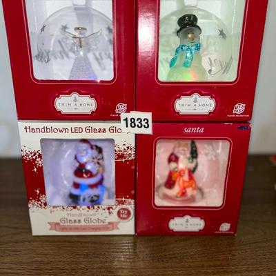 Light up collectable snow globes