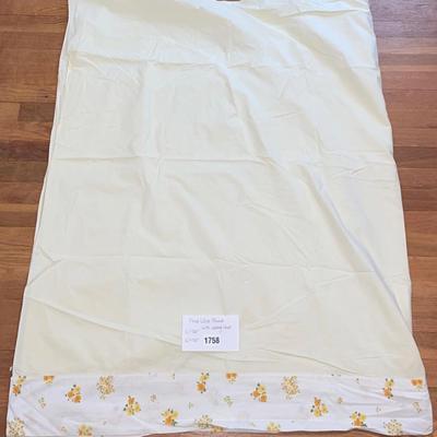 Floral White Blanket with Matching Sheet
