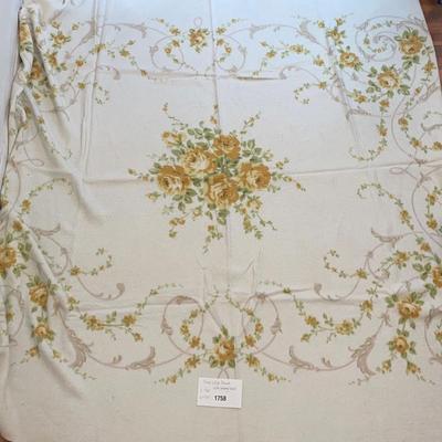 Floral White Blanket with Matching Sheet