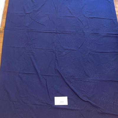 Dark Blue Blanket with Fitted Sheet
