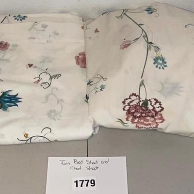Twin Bed Sheet and Fitted Sheet