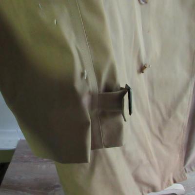 Lot 87: Vintage 1960s Men's 46 Long Trench Coat, Botanny 500, Nice Shape