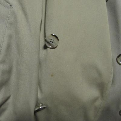 Lot 87: Vintage 1960s Men's 46 Long Trench Coat, Botanny 500, Nice Shape
