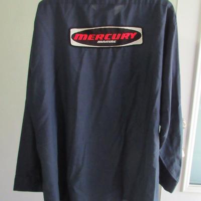 Lot 90: Vintage 1970s Men's Work Shirt, Mercury Marine, #1