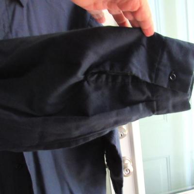 Lot 96: Heavyweight Long Sleeve 1970s Men's Work Shirt, Mercury Marine, XL-RG, #1