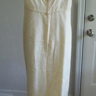 Lot 102: Vintage Ladies Evening Gown, Rhinestone Neckline