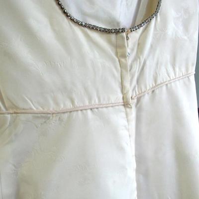 Lot 102: Vintage Ladies Evening Gown, Rhinestone Neckline
