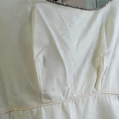 Lot 102: Vintage Ladies Evening Gown, Rhinestone Neckline