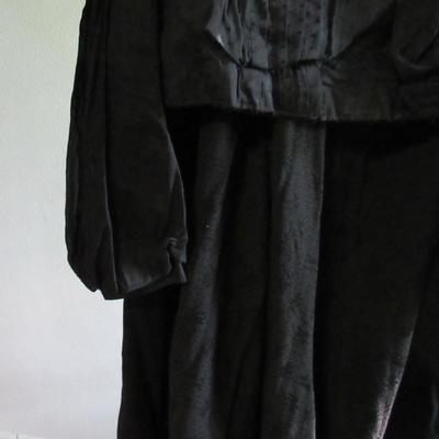 Lot 104: Antique Victorian All Black 3 Piece Top, Skirt, Jacket, SEE ALL 52 PHOTOS, Nice!