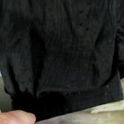Lot 104: Antique Victorian All Black 3 Piece Top, Skirt, Jacket, SEE ALL 52 PHOTOS, Nice!