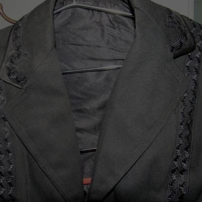 Lot 104: Antique Victorian All Black 3 Piece Top, Skirt, Jacket, SEE ALL 52 PHOTOS, Nice!