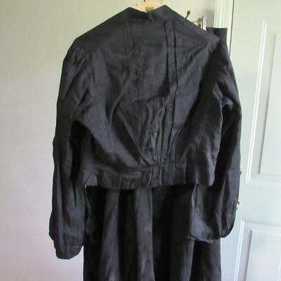 Lot 104: Antique Victorian All Black 3 Piece Top, Skirt, Jacket, SEE ALL 52 PHOTOS, Nice!